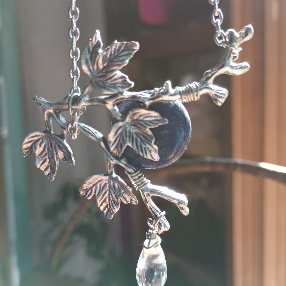 Dark Night Sodalite Silhouette Necklace - Picture 3 of 10